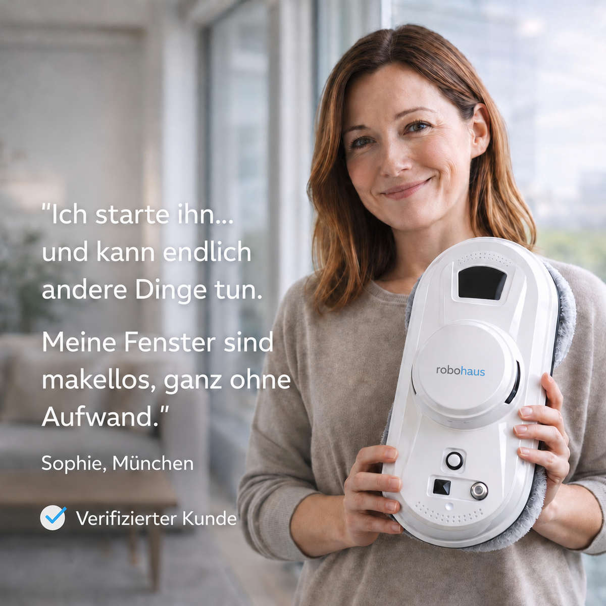 Fensterputzroboter Robohaus Automatische Reinigung ohne Aufwand
