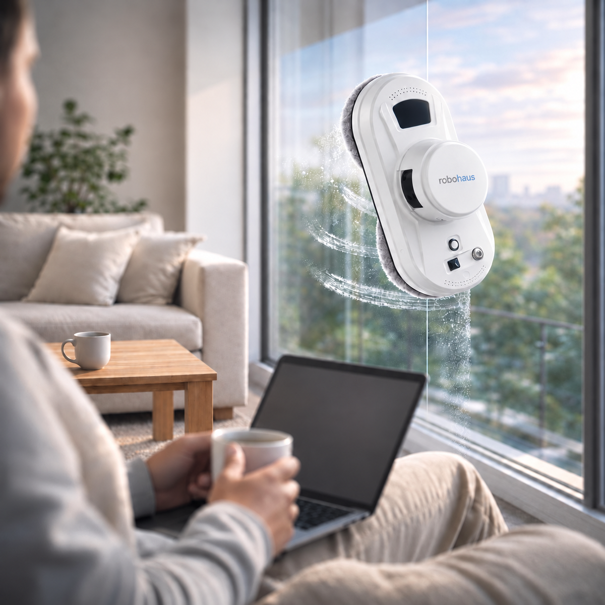 Fensterputzroboter Robohaus Automatische Reinigung ohne Aufwand