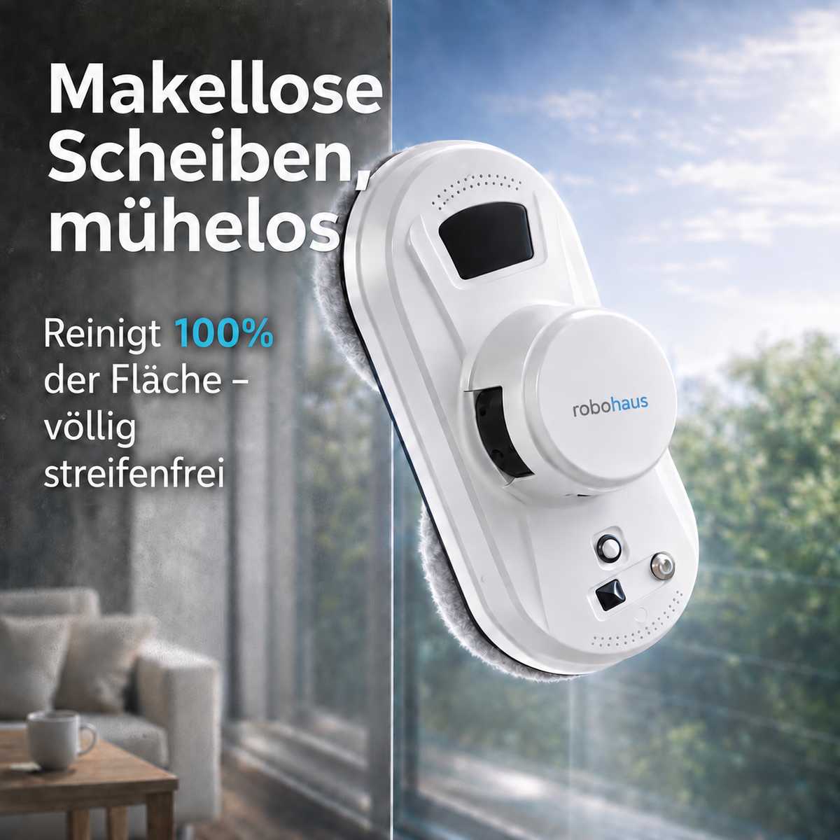 Fensterputzroboter Robohaus Automatische Reinigung ohne Aufwand