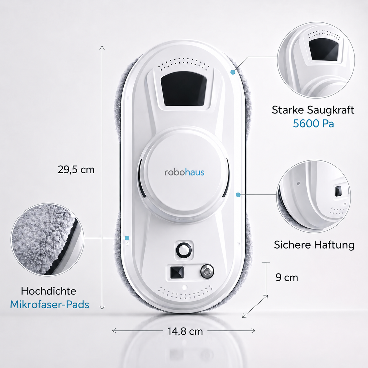 Fensterputzroboter Robohaus Automatische Reinigung ohne Aufwand
