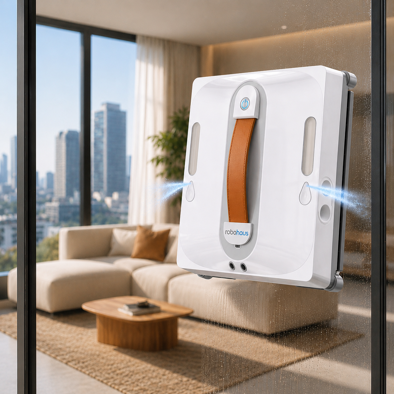 Intelligenter Fensterreinigungsroboter Robothaus – Doppelsprühsystem, Hochleistung