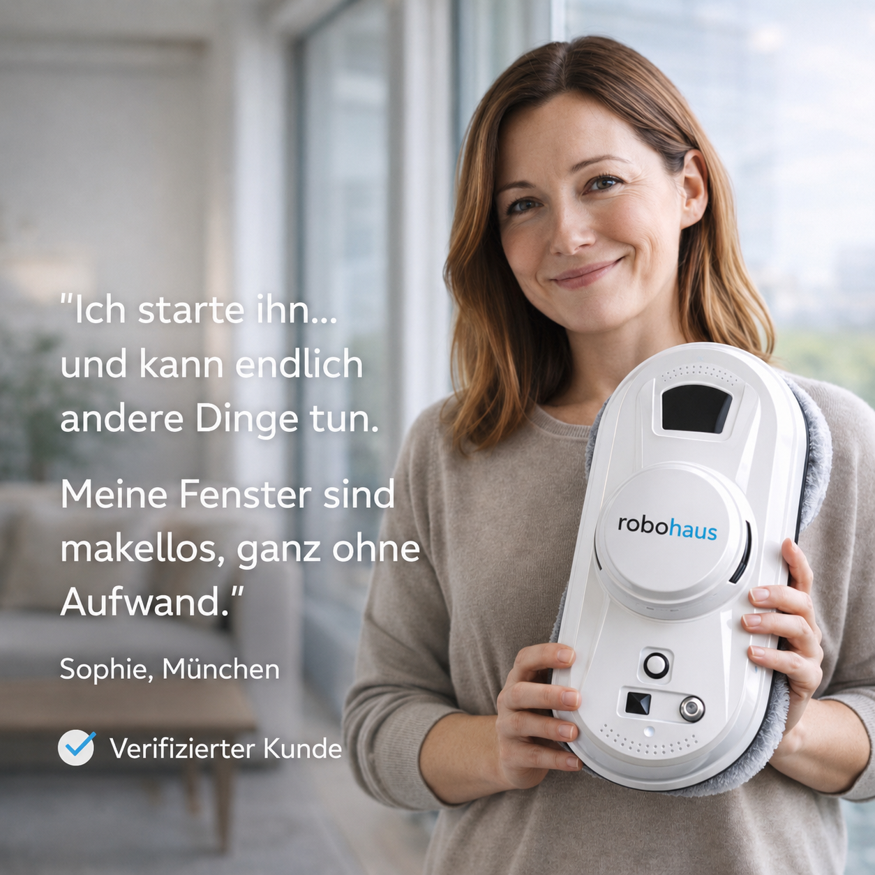 Fensterputzroboter Robohaus Automatische Reinigung ohne Aufwand