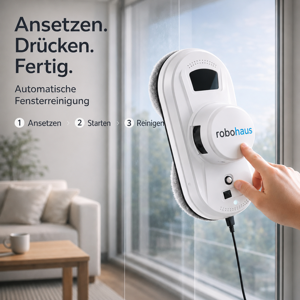 Fensterputzroboter Robohaus Automatische Reinigung ohne Aufwand